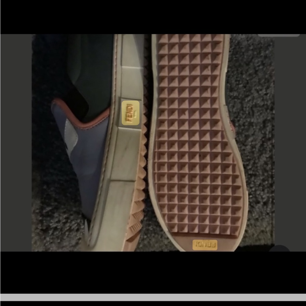 Fendi Sneakers - Gray and White with Black Accents - Picture 2 of 5